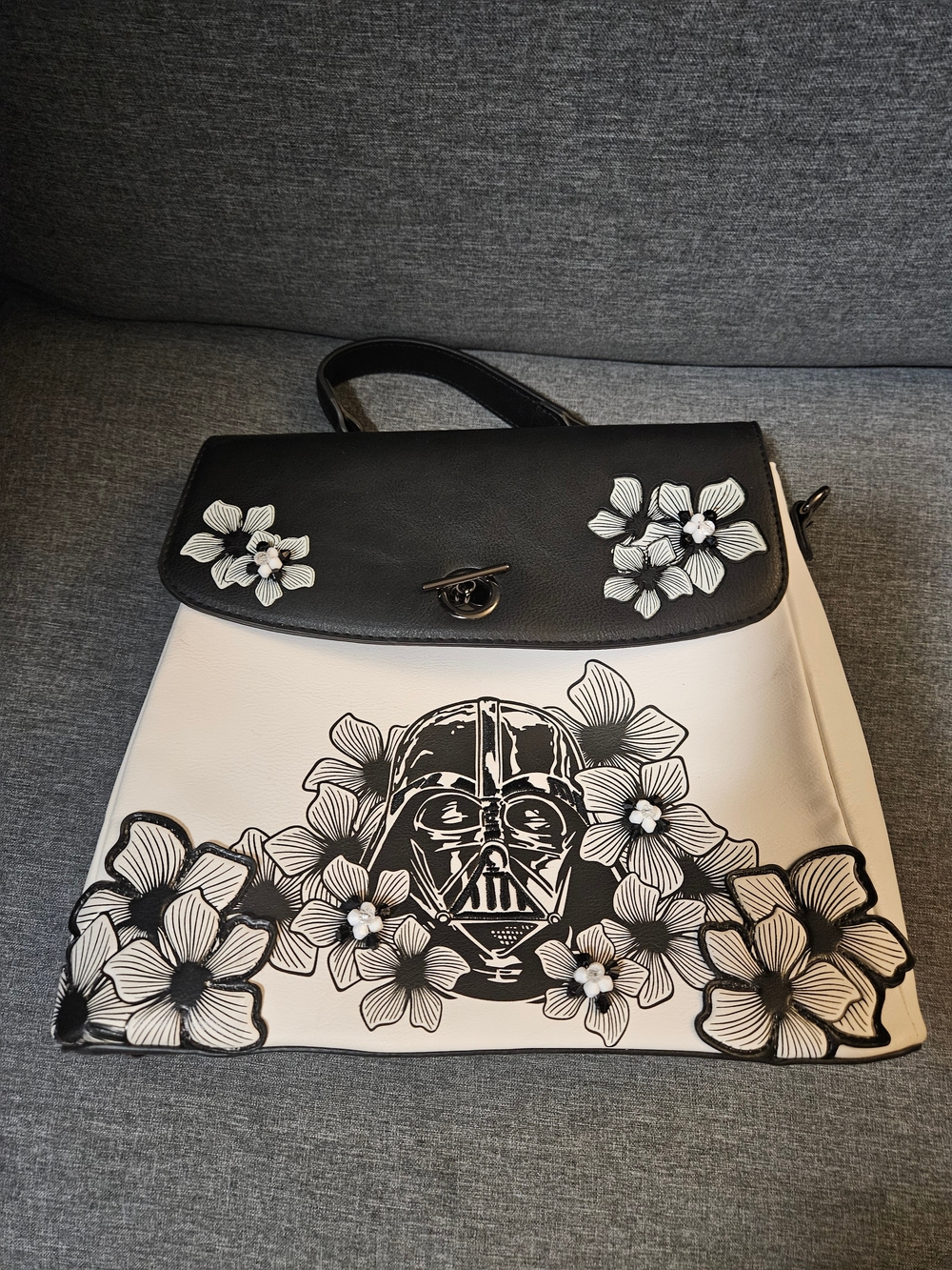 Our Universe Star Wars Darth Vader Sketch Floral Satchel Handbag